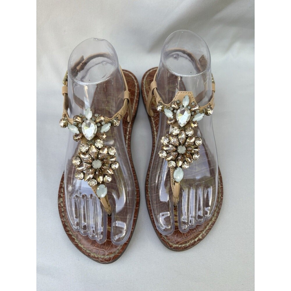 Sam Edelman Grayson Embellished Thong Sandal Size 7.5 M